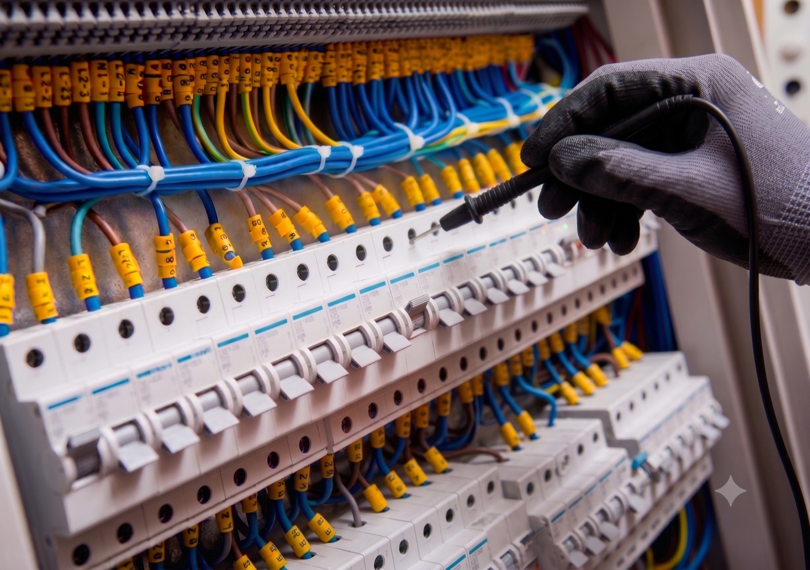 Elektrikář České Budějovice — Tomáš Budějcký při elektroinstalaci